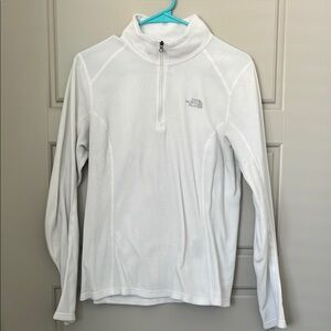The North Face White Fleece Quarter-Zip